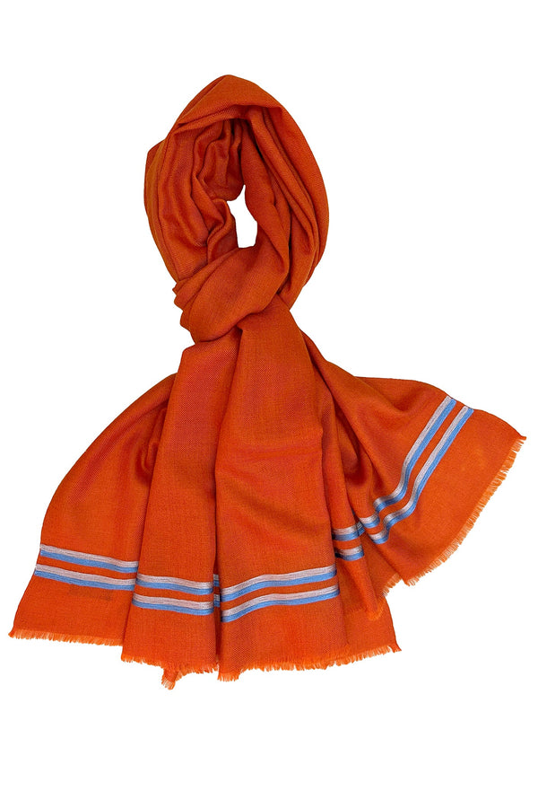 The Prudent Embroidered Fine Wool Silk Stole